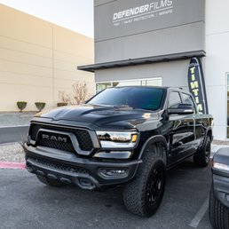 Exterior outside entrance of Defender Films - Ram Truck Full XR Plus Tinting Including Windshield - Las Vegas, Nevada Exterior outside entrance of Defender Films - Ram Truck Full XR Plus Tinting Including Windshield - Las Vegas, Nevada