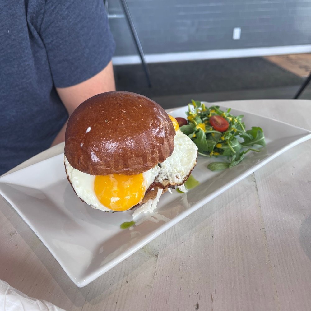For Five Coffee Roasters - Steak and Eggs Breakfast Sandwich - Coffee Roasteries Near Me - Manhasset, New York