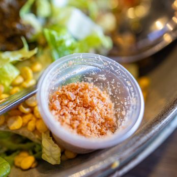 Burma Choice - Optional Crushed Dried Shrimp to go on top of the Tea Leaf Salad - Burmese Near Me - San Jose, California Burma Choice - Optional Crushed Dried Shrimp to go on top of the Tea Leaf Salad - Burmese Near Me - San Jose, California