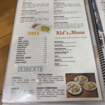 El Lago Mexican Grill - Menu - Tex-Mex Near Me - Gore, Oklahoma