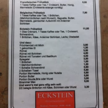 Eckstein - Frühstückskarte - International Near Me - Cologne, NW