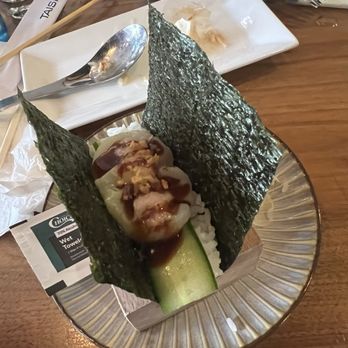 Taishoken San Francisco - Seared scallop handroll - Ramen Near Me - San Francisco, California Taishoken San Francisco - Seared scallop handroll - Ramen Near Me - San Francisco, California