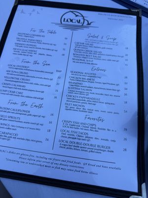 Menu photo 1 Local Santa Barbara, CA Menu photo 1 Local Santa Barbara, CA