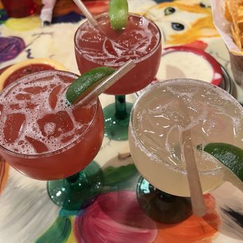 Las Margaritas - Strawberry, raspberry, and house margarita - Mexican Near Me - Ocala, Florida Las Margaritas - Strawberry, raspberry, and house margarita - Mexican Near Me - Ocala, Florida