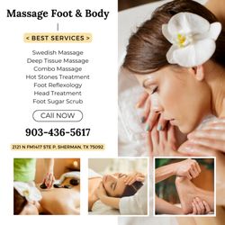 Massage Foot & Body - Check out our services and benefits