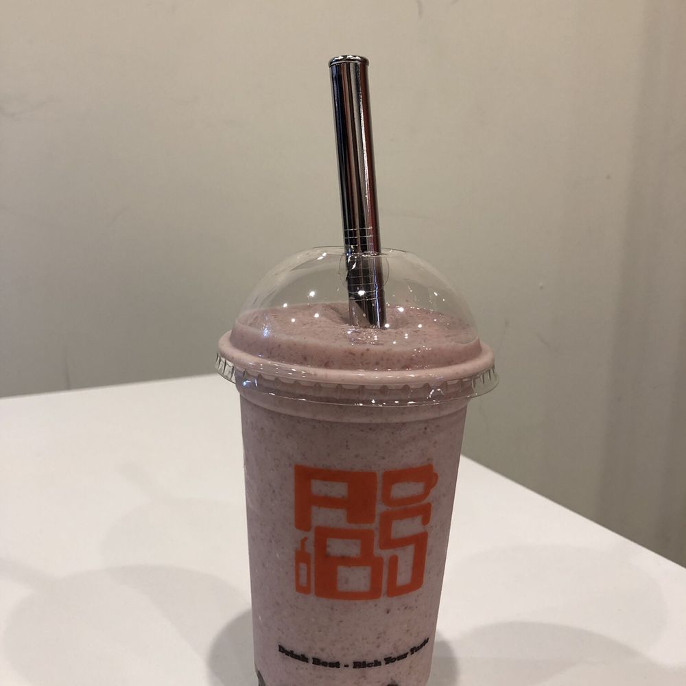 A Beverage Store - Red bean milk smoothie (small, $4.50) (brought my own re-useable straw) - Cafes Near Me - Montreal, Quebec A Beverage Store - Red bean milk smoothie (small, $4.50) (brought my own re-useable straw) - Cafes Near Me - Montreal, Quebec