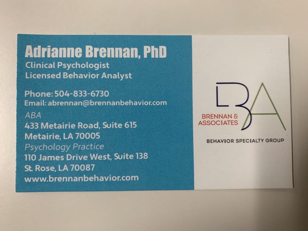Brennan & Associates Behavior Specialty Group - child therapist in St. Rose, LA