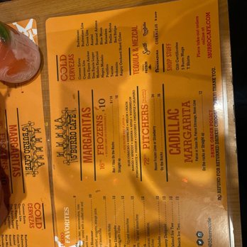 5 Burro Cafe - Drink menu - Mexican Near Me - Forest Hills, New York 5 Burro Cafe - Drink menu - Mexican Near Me - Forest Hills, New York