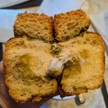 Oyatsupan Bakers - Matcha frangipane croissant - Japanese Near Me - Beaverton, Oregon Oyatsupan Bakers - Matcha frangipane croissant - Japanese Near Me - Beaverton, Oregon