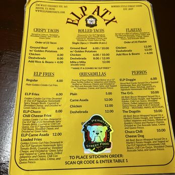 El Perrito - Menu June 2025 - Tacos Near Me - Austin, Texas