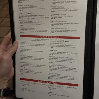 Mediterraneo - menu - chef's specials, baked specials, and pasta classics - Mediterranean Near Me - Greensboro, North Carolina
