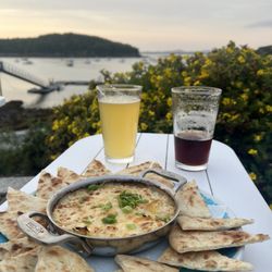 The Terrace Grille - Delicious beers and crab dip.