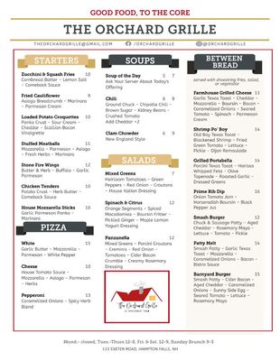 Menu photo 2 The Orchard Grille at Applecrest Farm Hampton Falls, NH