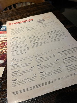 Menu photo 4 Scaddabush Toronto, ON