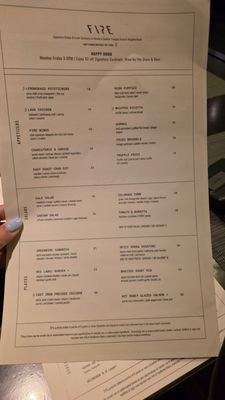 Menu photo 2 Fire Restaurant & Lounge Denver, CO Menu photo 2 Fire Restaurant & Lounge Denver, CO