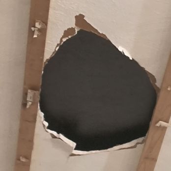 ARAC Roof It Forward - Where the drunk workers leg went through my living room ceiling Injuring my head. Still not repaired. - Roofing Near Me - Noblesville, Indiana ARAC Roof It Forward - Where the drunk workers leg went through my living room ceiling Injuring my head. Still not repaired. - Roofing Near Me - Noblesville, Indiana