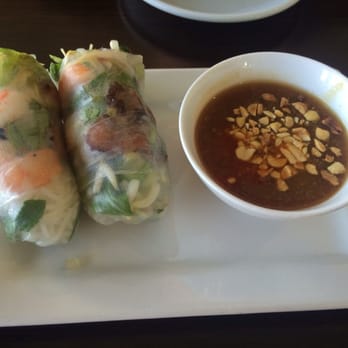 Pho All Seasons - Traditional spring rolls (pork and shrimp). With peanut dipping sauce. - Vietnamese Near Me - Des Moines, Iowa Pho All Seasons - Traditional spring rolls (pork and shrimp). With peanut dipping sauce. - Vietnamese Near Me - Des Moines, Iowa