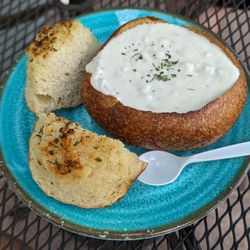 Castagnola Deli & Cafe - CLAM CHOWDER Bread Bowl - 4.5/5
