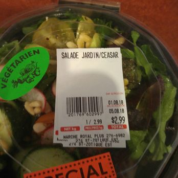 Marché Royal Plus - $3 garden salad with pine nuts - Grocery Near Me - Montreal, Quebec