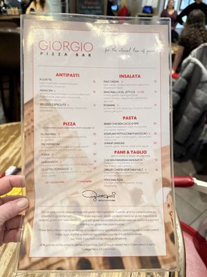 Menu photo 1 Giorgio Pizza Bar Raleigh, NC