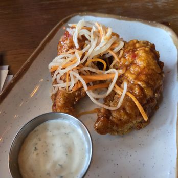 McMenamins Kalama Harbor Lodge - Saigon Kick Chicken Tenders served with a side of ranch - Hotels Near Me - Kalama, Washington McMenamins Kalama Harbor Lodge - Saigon Kick Chicken Tenders served with a side of ranch - Hotels Near Me - Kalama, Washington