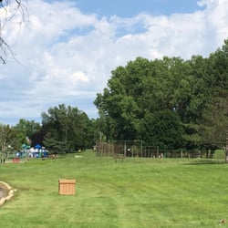 Delta Mills Park - The other softball field and the bigger playground in the far far distance