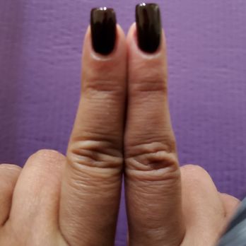 Nail Salon - 2 different nail lengthsalong with being the wrong color. - Nail Salons Near Me - Castro Valley, California