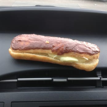 Southern Maid Galloway Donuts - This is an eclair just purchased from southern maid. More like a donut breaded cream sandwich. - Donuts Near Me - Mesquite, Texas Southern Maid Galloway Donuts - This is an eclair just purchased from southern maid. More like a donut breaded cream sandwich. - Donuts Near Me - Mesquite, Texas
