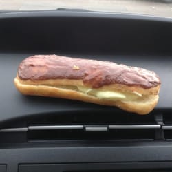 Southern Maid Galloway Donuts - This is an eclair just purchased from southern maid.  More like a donut breaded cream sandwich.