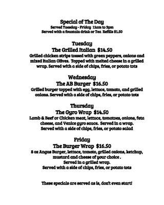 Menu photo 7 Venice Italian Kitchen Atlantic Beach, NC