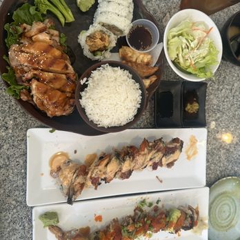 Cha Cha Sushi - Lunch special with spider roll ($1), X-men roll and Dragon roll (bottom). - Sushi Bars Near Me - San Jose, California Cha Cha Sushi - Lunch special with spider roll ($1), X-men roll and Dragon roll (bottom). - Sushi Bars Near Me - San Jose, California