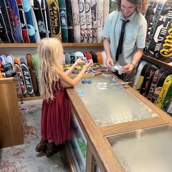 The Fort - My daughter helping the crew build her first skateboard.