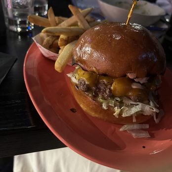 West Side Comedy Club - a hamburger and fries - Comedy Clubs Near Me - New York, New York West Side Comedy Club - a hamburger and fries - Comedy Clubs Near Me - New York, New York