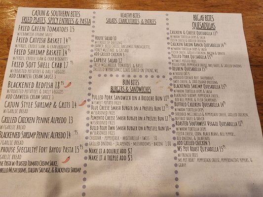 Menu photo 2 The Cypress Taphouse Ocean Springs, MS Menu photo 2 The Cypress Taphouse Ocean Springs, MS