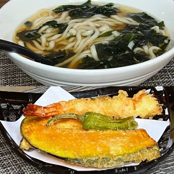 Leichi - Udon ($13) + tempura ($6) - Japanese Near Me - Santa Clara, California