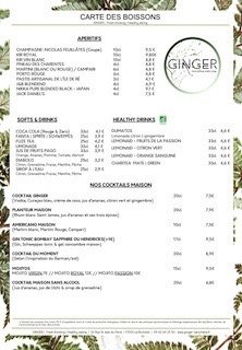 Menu photo 3 Ginger La Rochelle, 17