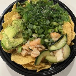 Shrimp with chips Shrimp with chips