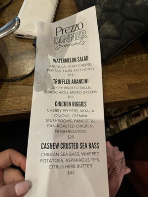 Menu photo 6 Prezzo Italian Restaurant & Bar - Boca Raton Boca Raton, FL