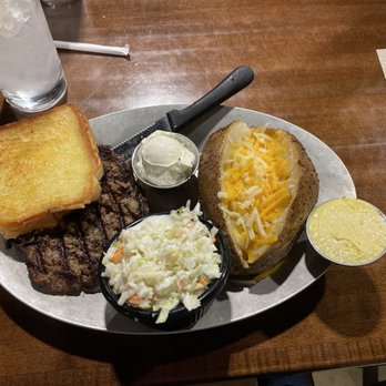 Hinie's BBQ - Cowboy Brisket Hamburger steak with baked potato and slaw - Venues & Event Spaces Near Me - Lawrenceburg, Tennessee Hinie's BBQ - Cowboy Brisket Hamburger steak with baked potato and slaw - Venues & Event Spaces Near Me - Lawrenceburg, Tennessee
