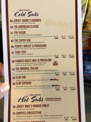 Menu photo 5 Jersey Mike's Subs Carlsbad, CA Menu photo 5 Jersey Mike's Subs Carlsbad, CA