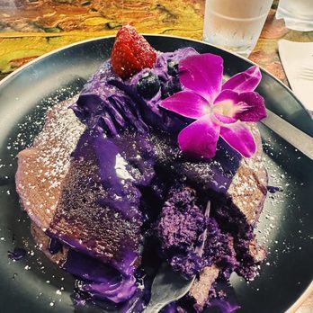 Guieb Cafe - Ube Ube Mascarpone Pancake - New American Near Me - Aiea, Hawaii