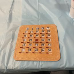 The cake baking process and she even included bingo with prizes to help the time pass ! The cake baking process and she even included bingo with prizes to help the time pass !