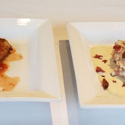 West Michigan Caterer - Tasting - Parmesan Crusted Chicken with Marinara and Boursin Chicken
