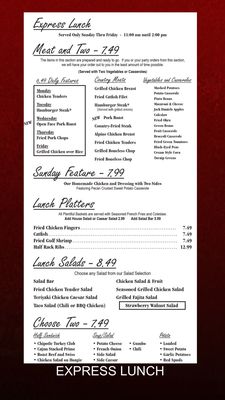 Menu photo 8 The Brass Lantern Restaurant Lawrenceburg, TN