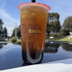 Boba Birds - Delicious peach boba