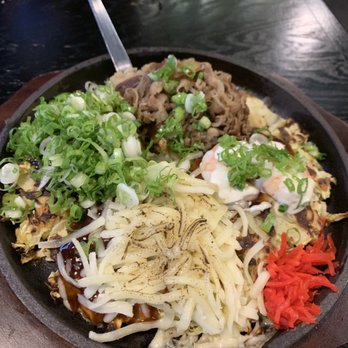 Fugetsu - Sunnyvale - Okonomiyaki Sampler plate - Japanese Near Me - Sunnyvale, California