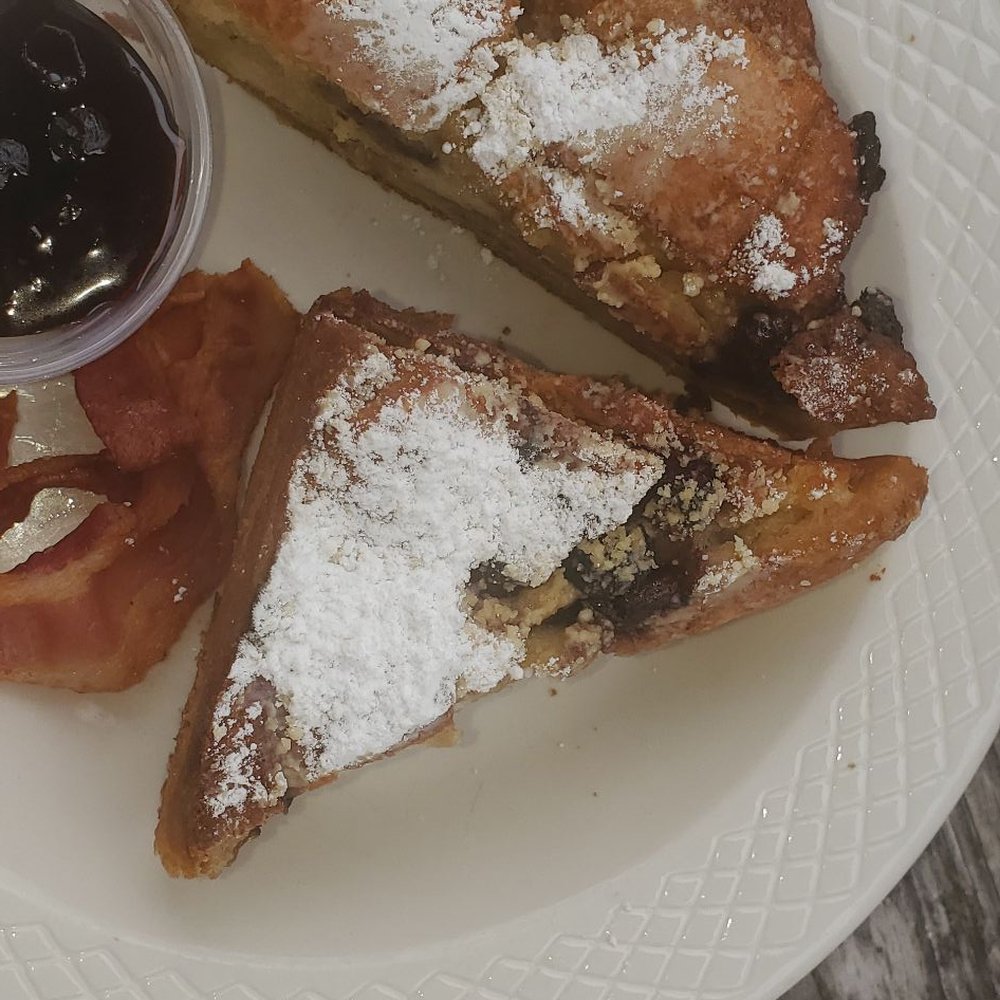 The Hammond's Ferry Larder - deep-fried blueberry French Toast - Sandwiches Near Me - North Augusta, South Carolina