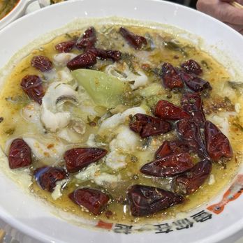 Fish With You - Hot Onion Boiled Fish w/ Pickled Cabbage - Chinese Near Me - Markham, Ontario