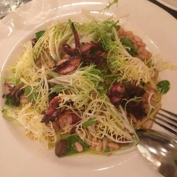 Delfina - Warm grilled calamari, frisée and white bean salad - Italian Near Me - San Francisco, California Delfina - Warm grilled calamari, frisée and white bean salad - Italian Near Me - San Francisco, California