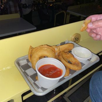 Hollywood Palladium - This was supposed to be a tower of onion rings. It used to be twice as much food than this sad pile. - Music Venues Near Me - Hollywood, California Hollywood Palladium - This was supposed to be a tower of onion rings. It used to be twice as much food than this sad pile. - Music Venues Near Me - Hollywood, California